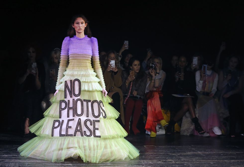THIERRY CHESNOT//GETTY IMAGES A dress from the Fashion Statements collection for Spring Summer 2019