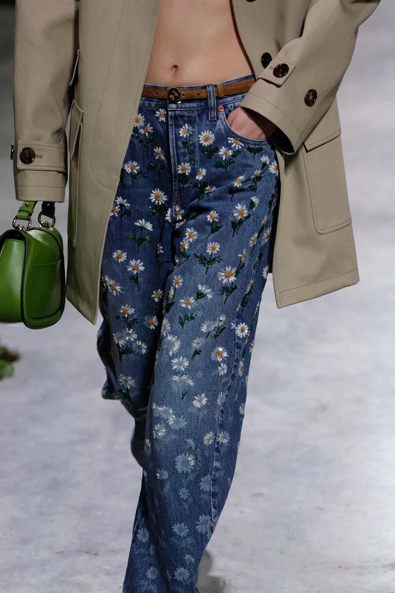 A detail from the Gucci Cruise 2025 collection. JOHN PHILLIPS/GETTY IMAGES