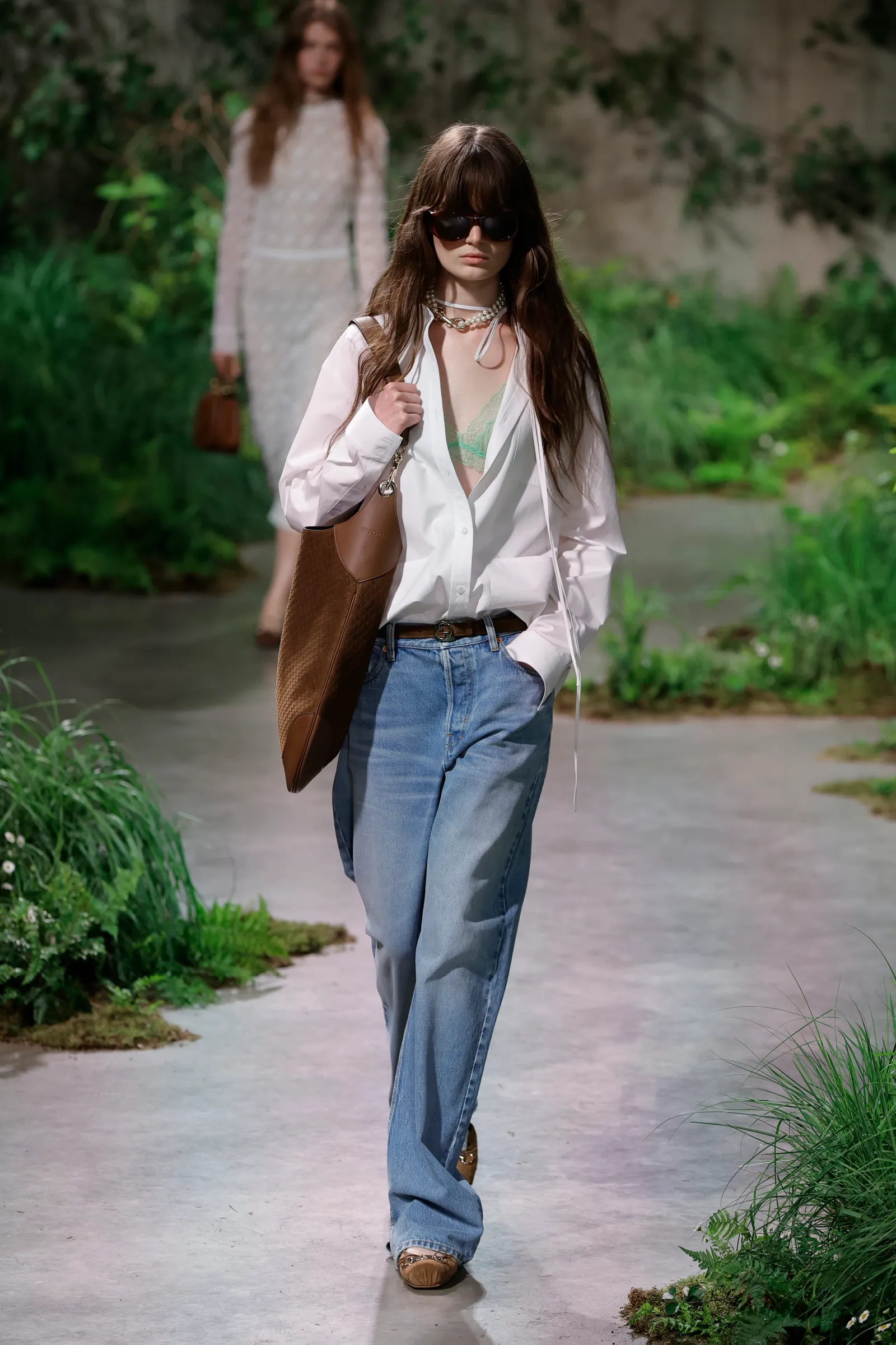 Photo A look from the Gucci Cruise 2025 collection. JOHN PHILLIPS/GETTY IMAGES